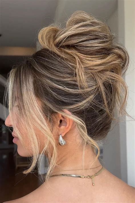 Rocking a Messy High Bun