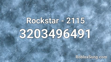 Rockstar - 2115 Roblox ID - Roblox music codes