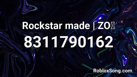 Rockstar Roblox ID