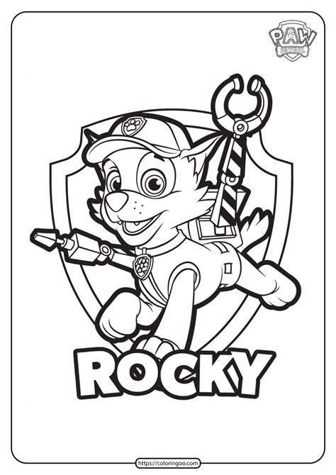 Rocky Coloring Page