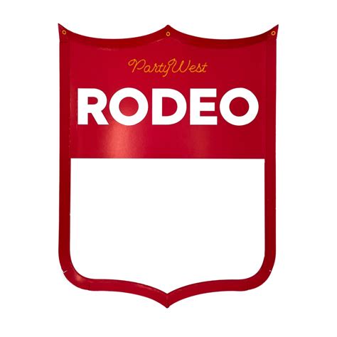 Rodeo Back Number Template – Free Editable Template & Examples