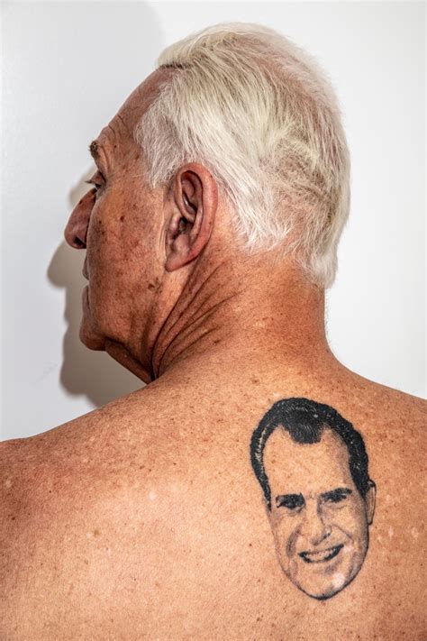 Roger Stone Back Tattoo