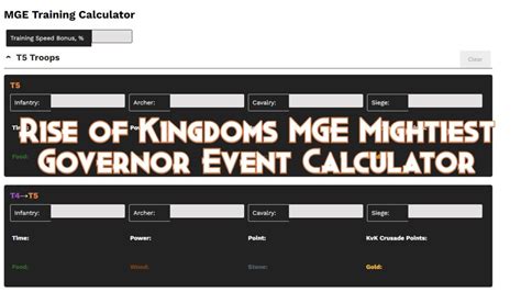 Rok Mge Calculator