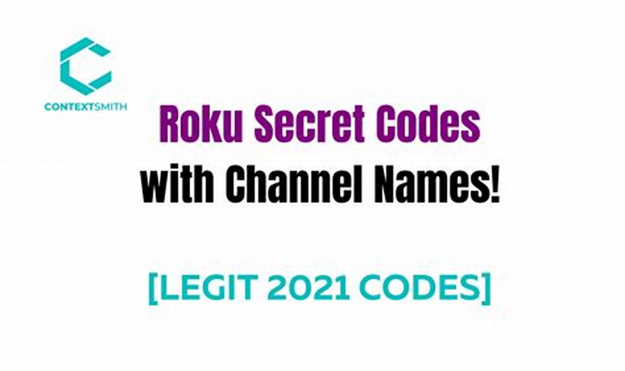 Roku Secret Channels Codes 2024 List