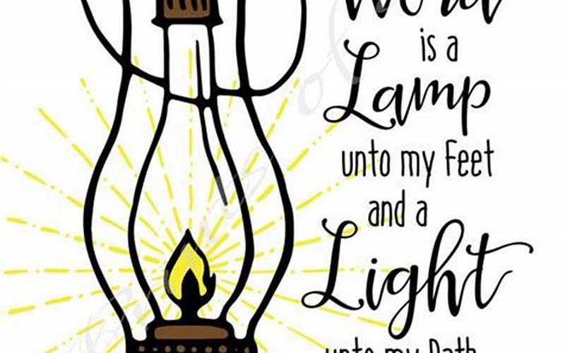 Role Of Thy Word Is A Lamp Unto My Feet Clip Art In Worship