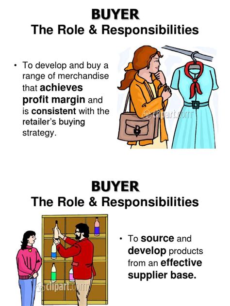 Roles of Buyers and Sellers