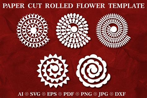 Download Rolled Paper Flower Bundle For Crafts