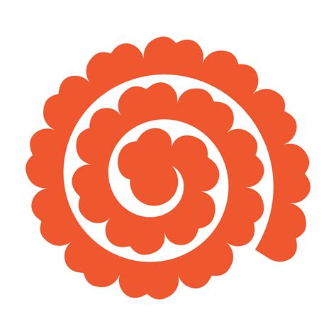Download Rolled Paper Flower Templates SVG Cut Printable