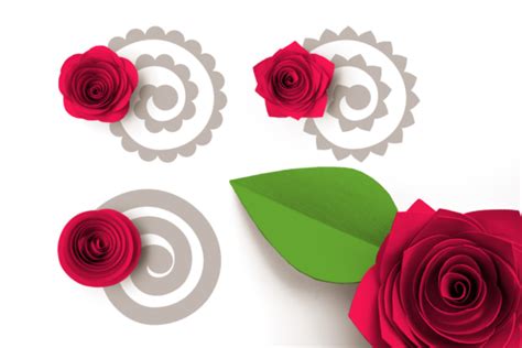 Download Rolled Paper Flowers SVG - Basic Petals Commercial Use