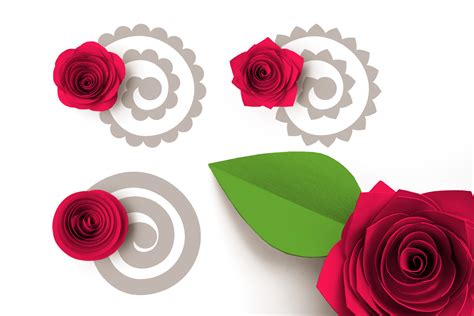 Download Rolled Paper Flowers SVG - Basic Petals Files For Crafts