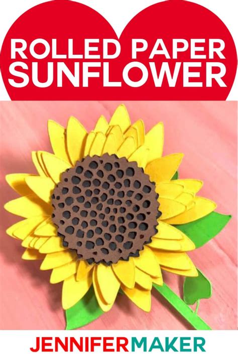 Craft a Beautiful Garden with our Stunning Rolled Paper Sunflower SVG - Enhance your Home Decor Now!
