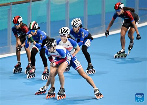 Roller Skating Relay Race