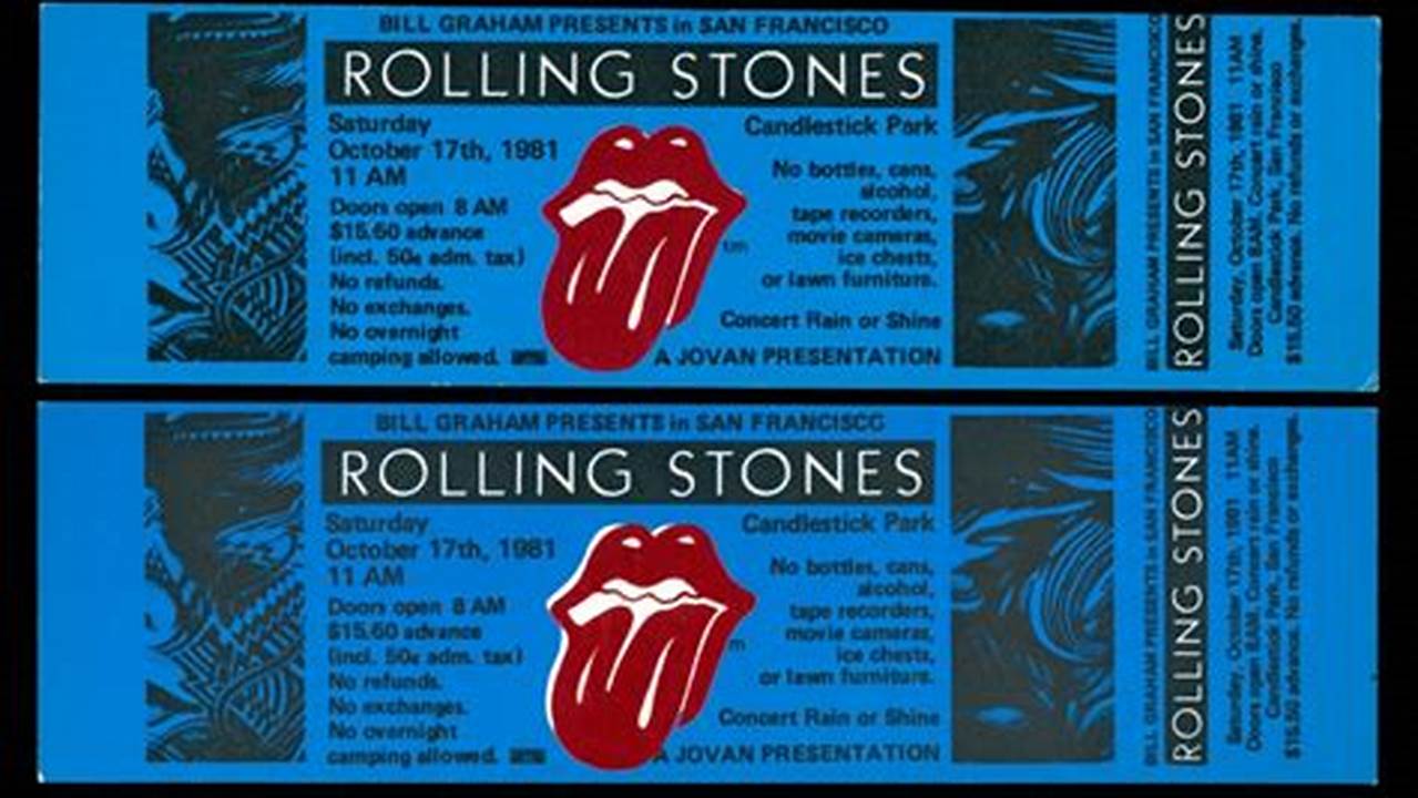 Rolling Stones Concert Tickets 2024