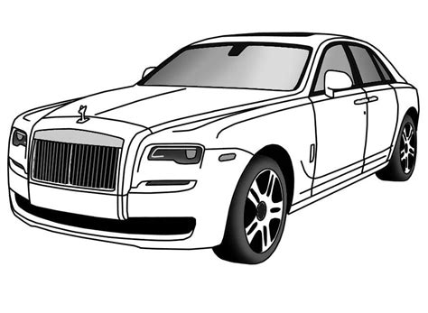 Rolls Royce Ghost Coloring Pages