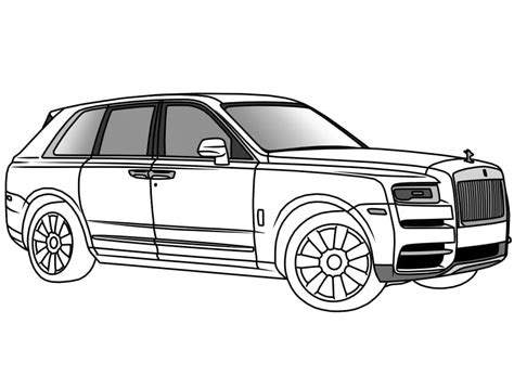 Rolls Royce Phantom Coloring Page