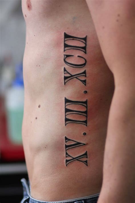 Roman Numeral 5 Tattoo Designs Tatto Neck
