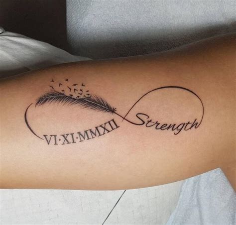 Roman Numeral Infinity Tattoo