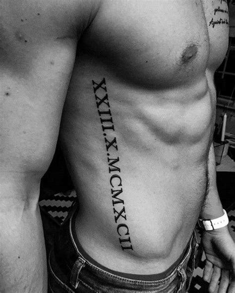 Roman Numeral Tattoos For Guys