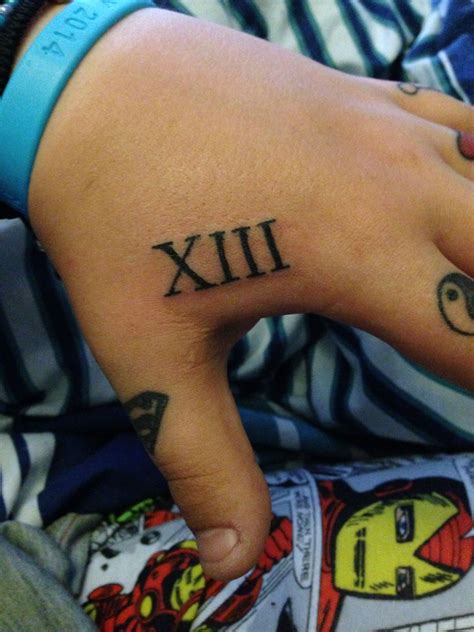 Roman Numerals 13 Tattoos