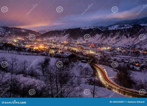 Romanian Landscape at Night