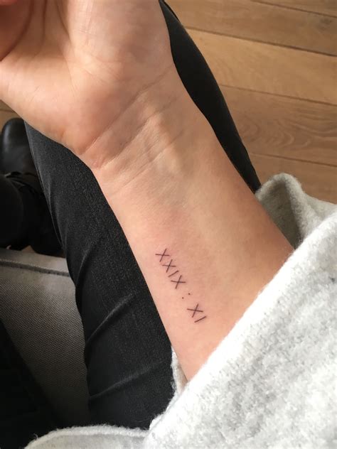 Romanian Numbers Tattoo