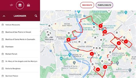 Rome Hop On Hop Off Bus Route