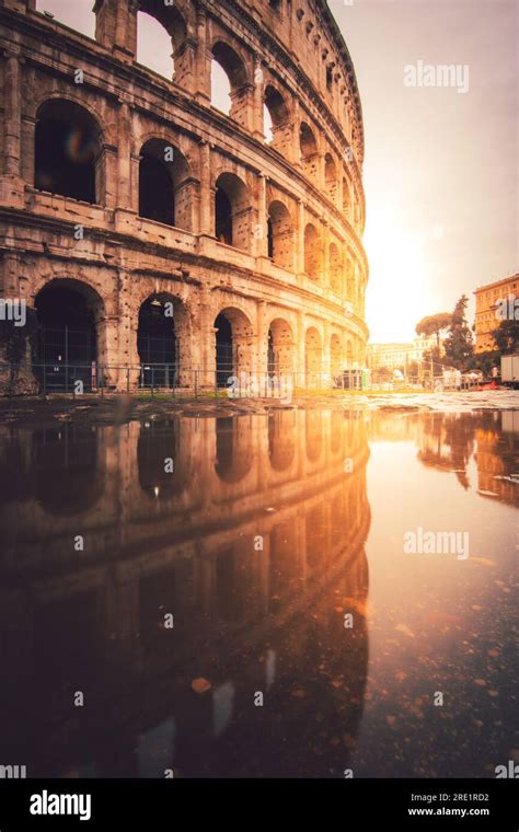 Rome Sunrise Reflection