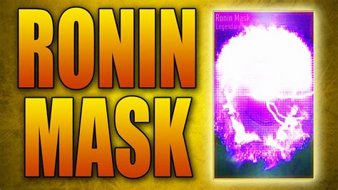 Ronin Mask Advanced Warfare