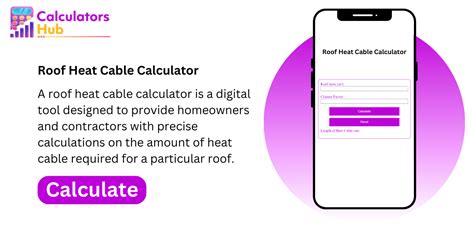 Calculate Your Roof Heat Cable Needs with Our User-Friendly Calculator!