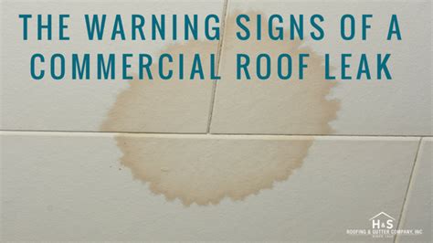 Roof Leak Warning Signs