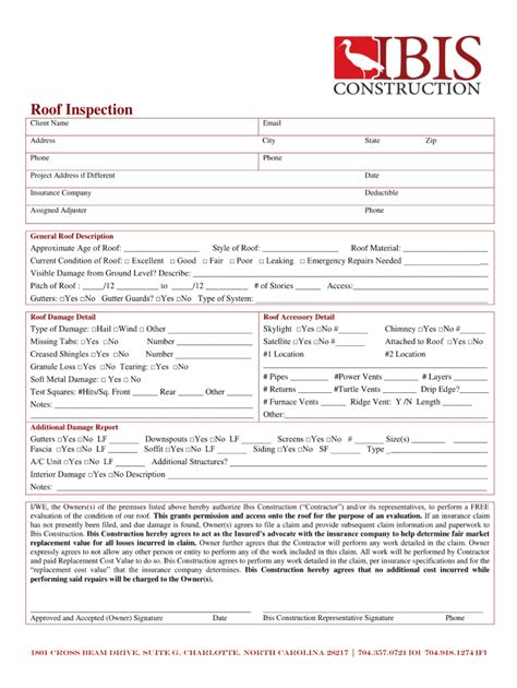 Roofing Contingency Agreement Template
