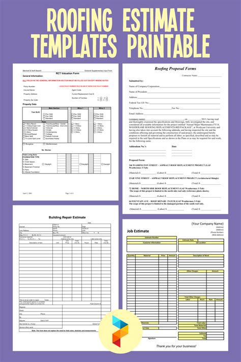 Roofing Bid Template Free