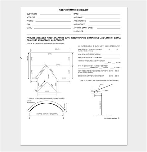 Roofing Quote Templates