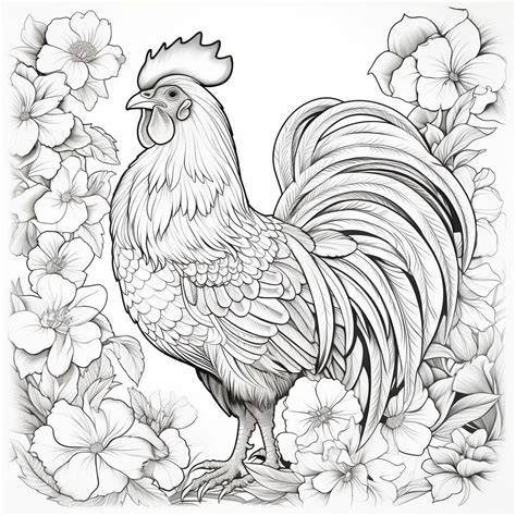 Rooster Coloring Pages For Adults