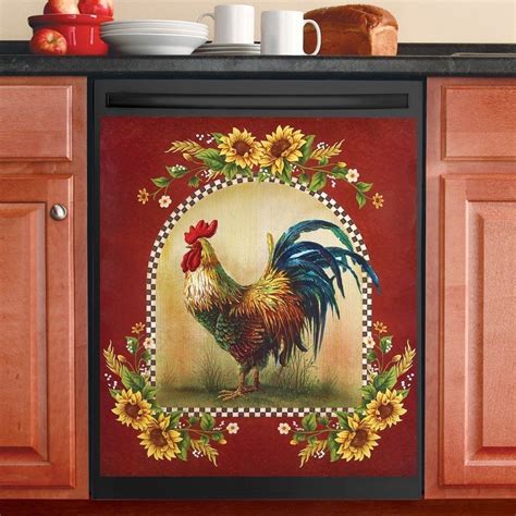 Rooster Kitchen Vinyl Decal Rooster Decal Kitchen Decal