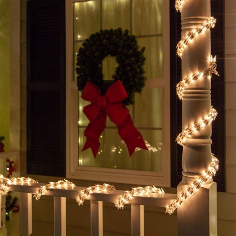 Rope Lights Porch Christmas Decorations