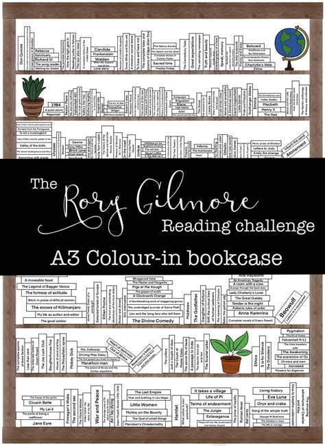 Rory Gilmore Reading Challenge Printable