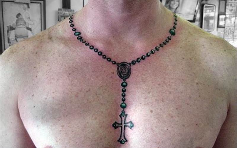 Rosary Tattoo on Chest: A Symbol of Faith and Devotion