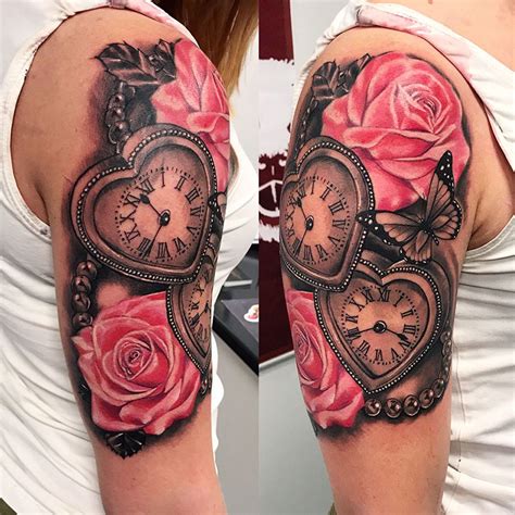 Sleeve image by akosikamote Clock tattoo design, Tattoo