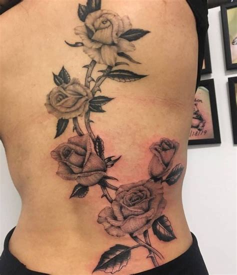 rose bush tattoo on back Google Search Tattoos, Flower