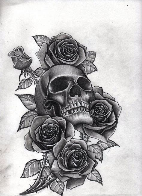 Skull and Rose Tattoo Tattoo Ideas and Inspiration