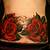 Rose Stomach Tattoo