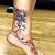 Rose Tattoo Around Ankle