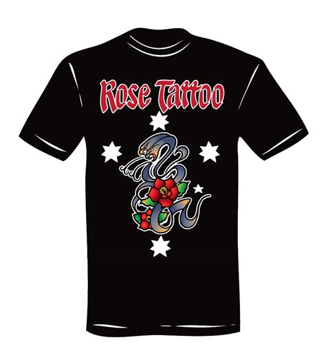 Vintage 80s Rose Tattoo Band TShirt Mens L Scarred for