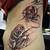 Rose Tattoo On Side Of Body