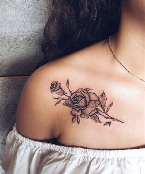 115 Most Stylish Collar Bone Tattoos (April 2021)