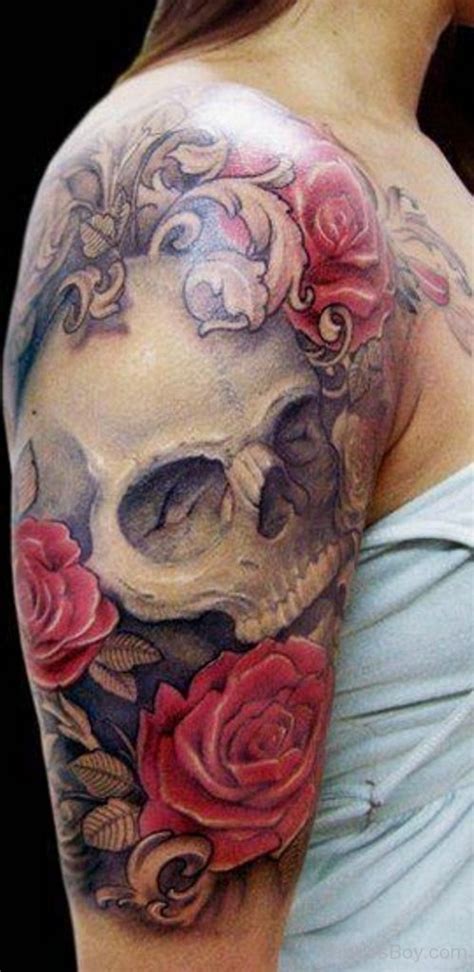 Skull and Roses Tattoo Sleeve Best Tattoo Ideas Gallery