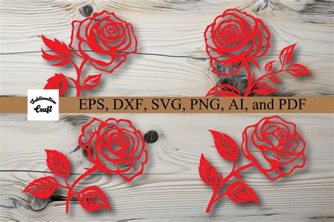 Download Rose Clipart for Cricut Machine