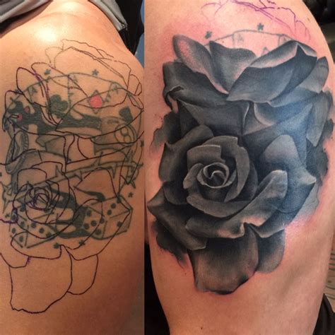 Rose Cover Up Tattoo