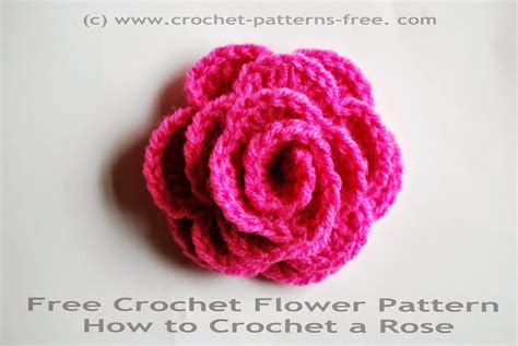 Rose Crochet Flower Pattern